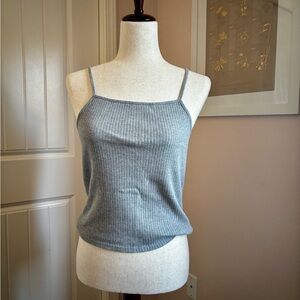 American Eagle Outfitters Gray Ribbed Camisole